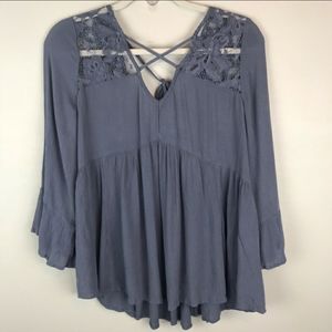 American Eagle Outfitters AEO Lace Top Blouse